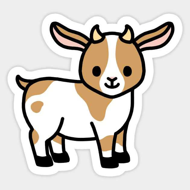 Goat Sticker by littlemandyart